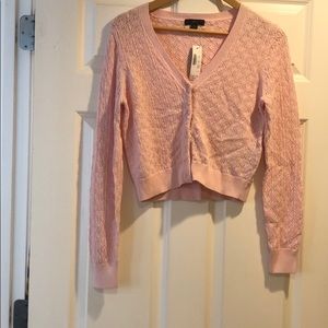 J Crew pink cardigan